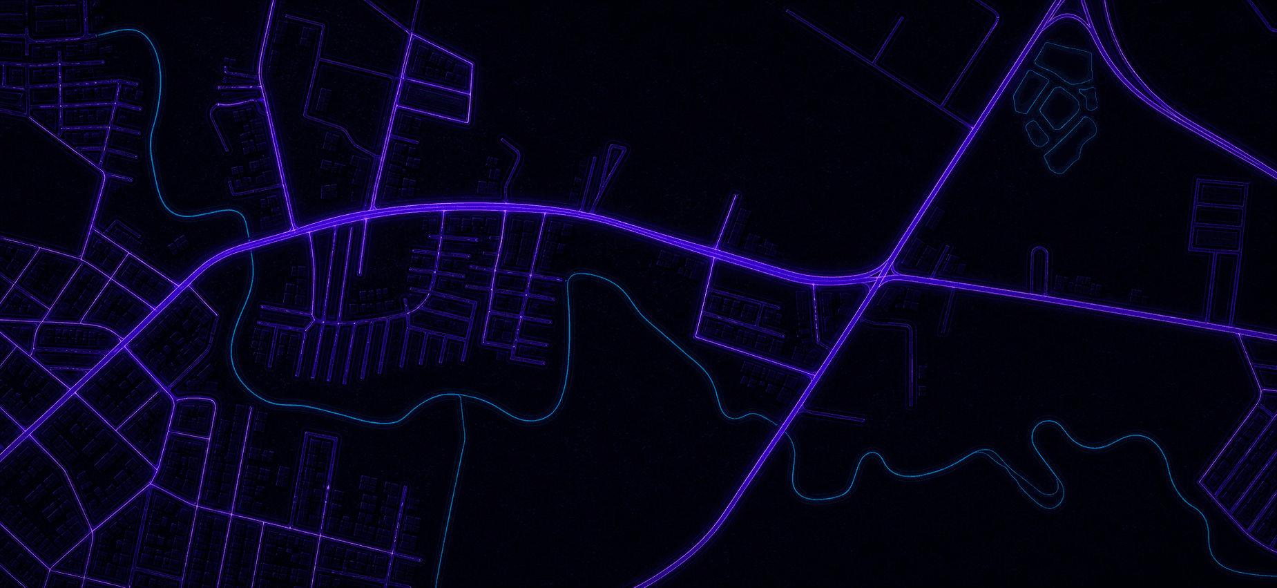 Mapa neón de la ubicación de Chuky Ice sobre la calle 13 en Nuevo Morales